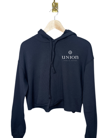 Union Logo - Women's Crop Fleeced Hoodie