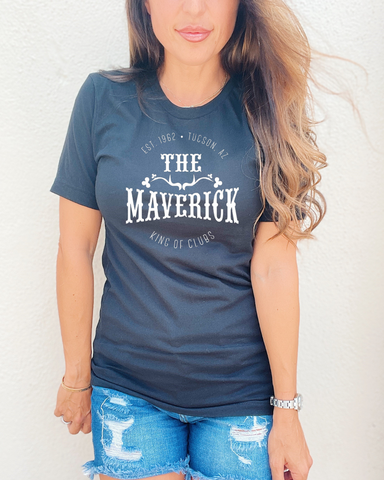 Maverick Woman's Large Logo Tee - Slim Fit